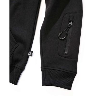 Mikina taktická na zip s kapucí Tactical Sweat Jacket ČERNÁ BRANDIT 5033-11002 4