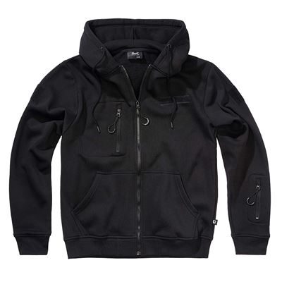 Mikina taktická na zip s kapucí Tactical Sweat Jacket ČERNÁ