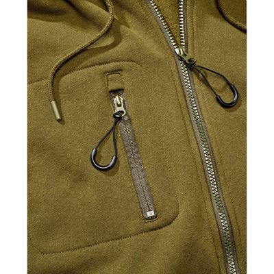 Mikina taktická na zip s kapucí Tactical Sweat Jacket ZELENÁ BRANDIT 5033-15001 4