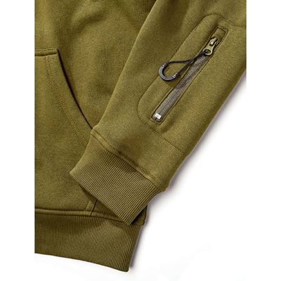 Mikina taktická na zip s kapucí Tactical Sweat Jacket ZELENÁ BRANDIT 5033-15001 5