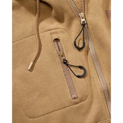 Mikina taktická na zip s kapucí Tactical Sweat Jacket CAMEL-COYOTE BRANDIT 5033-20070 3