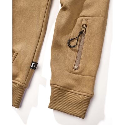 Mikina taktická na zip s kapucí Tactical Sweat Jacket CAMEL-COYOTE BRANDIT 5033-20070 4