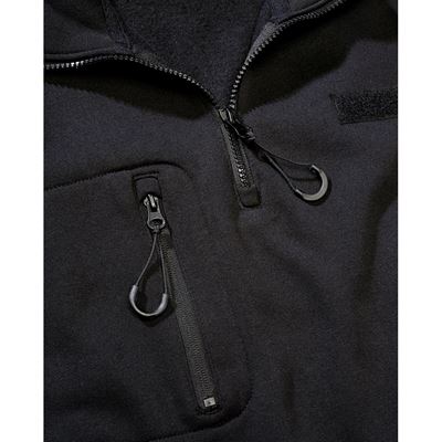 Mikina taktická ¾ zip s Tactical Sweat Troyer ČERNÁ BRANDIT 5034-11002 4