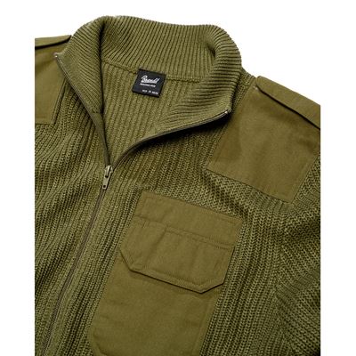 Svetr BW CARDIGAN ZELENÝ BRANDIT 5039-15001 2