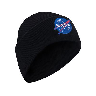 Čepice pletená NASA Deluxe ČERNÁ