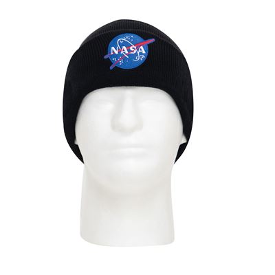 Čepice pletená NASA Deluxe ČERNÁ