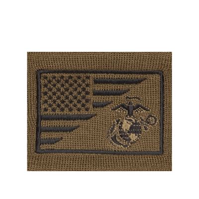 Čepice WATCH vlajka USA/USMC pletená COYOTE