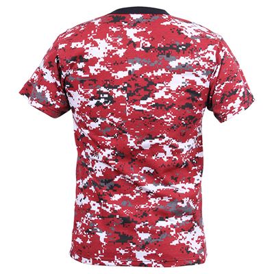 Triko DIGITAL RED CAMO