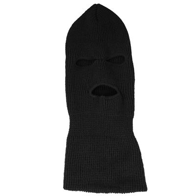 Kukla se 3 otvory pletená US ČERNÁ ROTHCO 5504 6