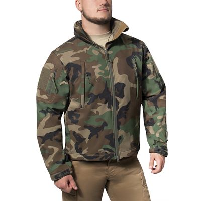 Bunda CONCEALED CARRY softshell WOODLAND