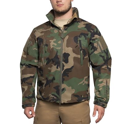 Bunda CONCEALED CARRY softshell WOODLAND