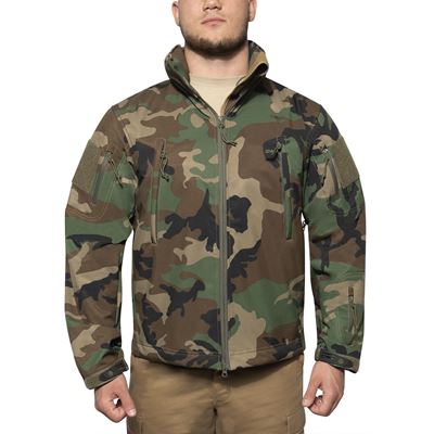 Bunda CONCEALED CARRY softshell WOODLAND