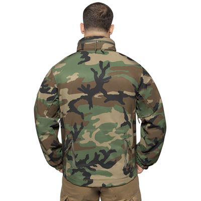 Bunda CONCEALED CARRY softshell WOODLAND