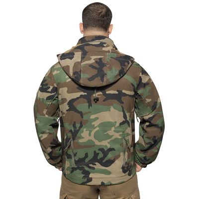 Bunda CONCEALED CARRY softshell WOODLAND