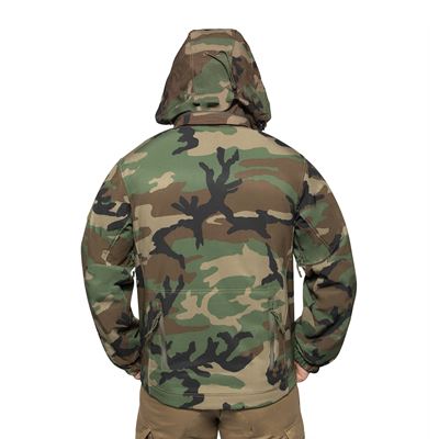 Bunda CONCEALED CARRY softshell WOODLAND