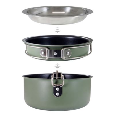 Nádobí outdorové třídilná sada ALU Snap-Pack Origin Outdoors 557401 3