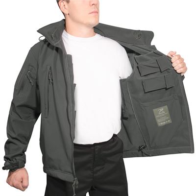 Bunda CONCEALED CARRY softshell ŠEDÁ