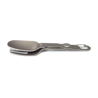 Lžíce s vidličkou skládací s karabinou Spork Compact TITANIUM Origin Outdoors 562088 4