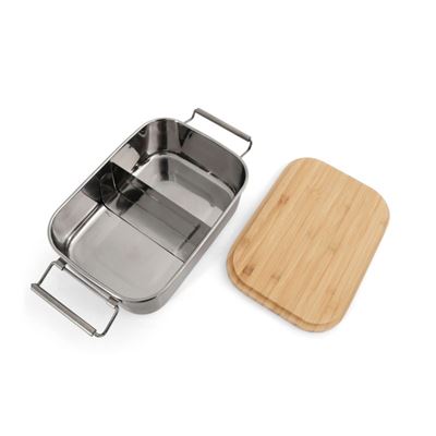 Box na jídlo nerezový s prkénkem Lunchbox Bamboo-Clip Origin Outdoors 562104 5