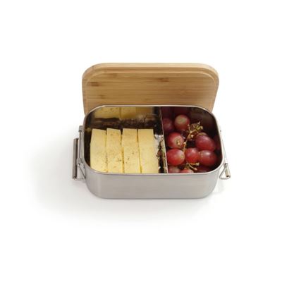 Box na jídlo nerezový s prkénkem Lunchbox Bamboo-Clip Origin Outdoors 562104 4