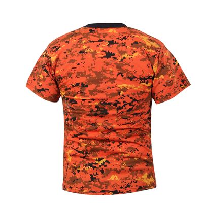 Triko DIGITAL ORANGE CAMO