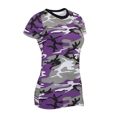 Triko dámské prodloužené ULTRA VIOLET CAMO