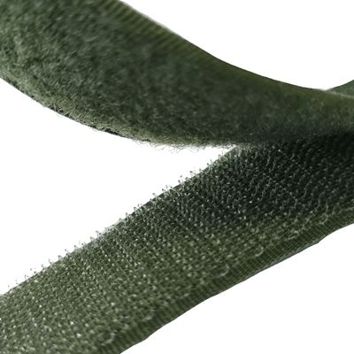 Suchý zip smyčky + háčky šířka 25 mm / 20 m KHAKI ZELENÝ