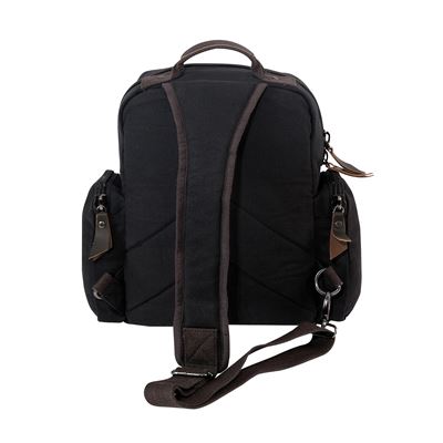 Batoh SLING VINTAGE přes jedno rameno plátěný ČERNÝ ROTHCO 59680 2