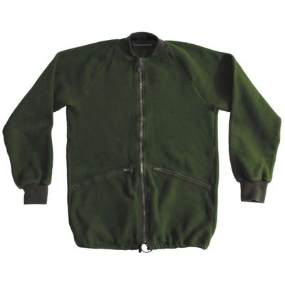 Bunda fleece britská ZELENÁ použitá