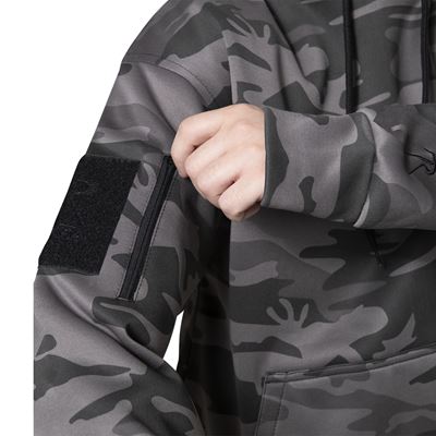 Mikina CONCEALED CARRY s kapucí BLACK CAMO