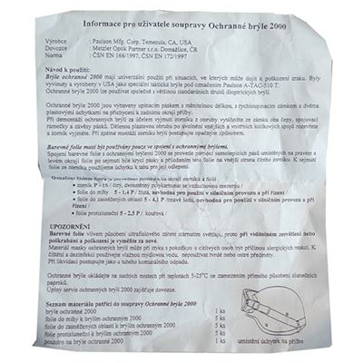 Brýle US taktické PAULSON 510-T použité Armáda U.S. 70675579-G 5