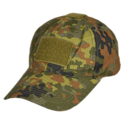 Čepice OPERATOR rip-stop s velcro panely FLECKTARN