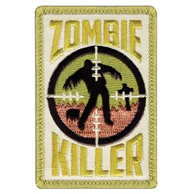 Nášivka ZOMBIE KILLER velcro 5 x 7,5 cm