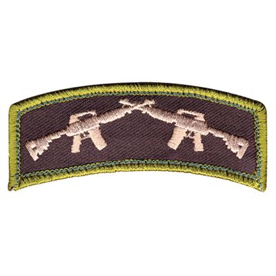 Nášivka CROSSED RIFLES velcro 3 x 7,5 cm