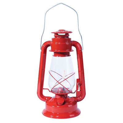 Lampa petrolejová 30 cm ČERVENÁ