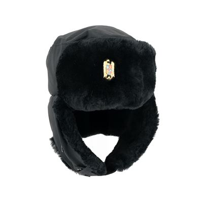 Beranice ušanka RUMUNSKÁ se znakem ČERNÁ použitá