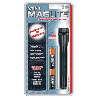 Svítilna MINI MAGLITE AA COMBO s pouzdrem ČERNÁ