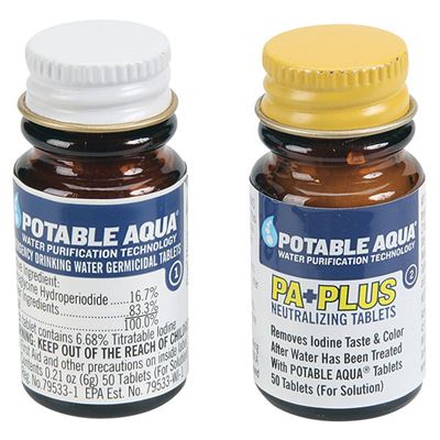 Tablety US POTABLE AQUA® na čištění vody
