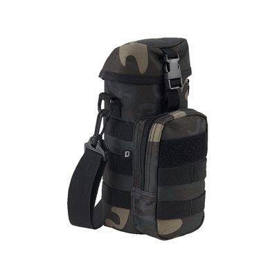 Pouzdro na láhev 0,5-1 l s popruhem MOLLE DARK CAMO