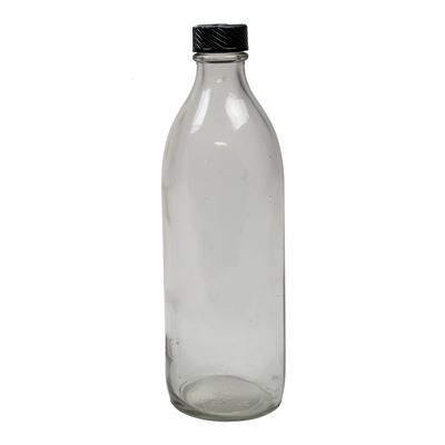 Láhev skleněná úzkohrdlá 500 ml s plastovým víčkem