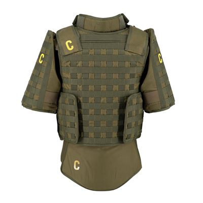 Vesta ochranná pancéřová balistická pro VP AČR 2008 MOLLE vazba ZELENÁ Armáda ČR 8520601 2