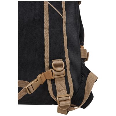 Batoh LOUIS CORD LAPTOP 20 litrů ČERNÝ