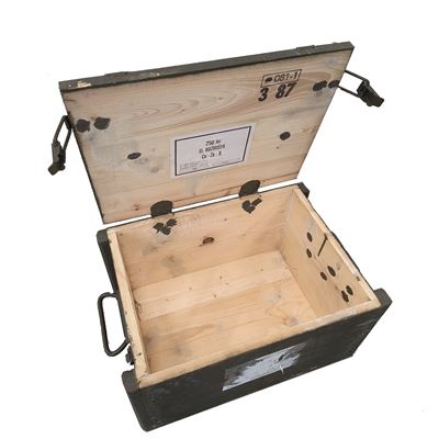 Bedna dřevěná od rozbušek CV-ŽE-B použitá