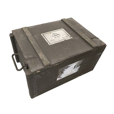 Bedna dřevěná od rozbušek CV-ŽE-B použitá