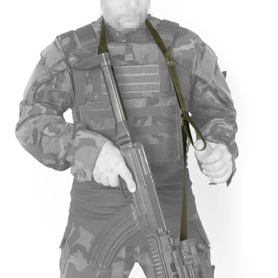 Popruh dvoubodový taktický ZELENÝ TacticalPro 89311OD 6
