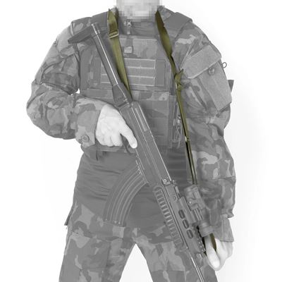 Popruh dvoubodový taktický ZELENÝ TacticalPro 89311OD 5