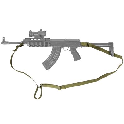 Popruh dvoubodový taktický ZELENÝ TacticalPro 89311OD 2