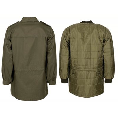 Kabát M75 ITALSKÁ parka s vložkou ZELENÁ