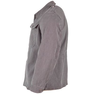 Blůza švýcarská DENIM pracovní ŠEDO/ZELENÁ použitá