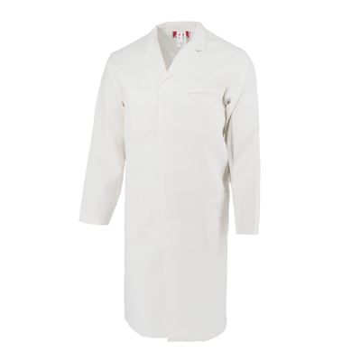 Plášť s límečkem a kapsami BW KEPR BÍLÝ použitý